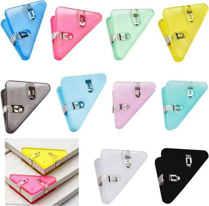 zeelpetal Plastic Paper Clips for Students, Binder Clip Clamp for Office, Home, School, Standard Plastic Paper clip