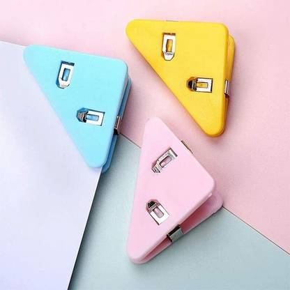 KUNYA Multifunctional Document Clip,Triangular Book Page Corner Clip,Triangle Paper NA Plastic Corner Clip
