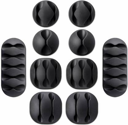 WOYR Premium Quality 10PC Self Adhesive Cable Protector| Cable Wire Protector Cable Protector