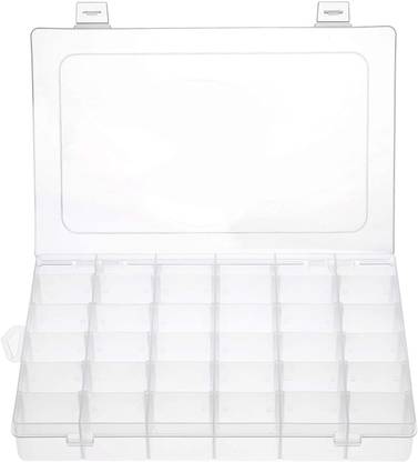 UNITYSALES Medium Clear Plastic Box Multipurpose Container Box For Storage With Lock System Storage Box