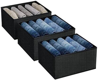 fancyfeminine 5 Compartment Storage Organizer For Almirah ( Pack of 4 ) Drawer Divider