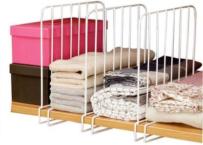 JOYFUSION Wardrobe Shelf Dividers: Closet Organizers & Partitions for Clothes- Pack of 3 Closet Divider