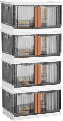 AK10ZONE Cupboard for Clothes Storage for Bedroom Office Closet Divider 4 layer Closet Divider