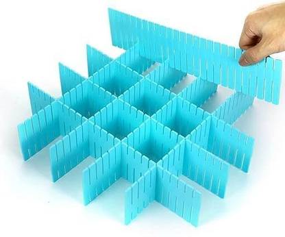 Redsky Adjustable Interlocking Self Assembly Plastic Drawer Divider Storage Organizer Drawer Divider