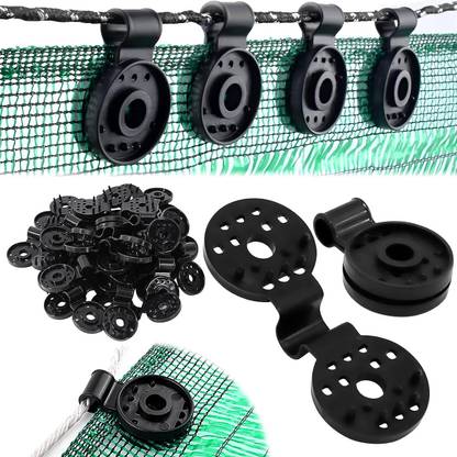 GKARUNA Shade Cloth Lock Grip(Round)/Removable Shade Cloth Clips for Sun Shade Net Plastic Cloth Clips
