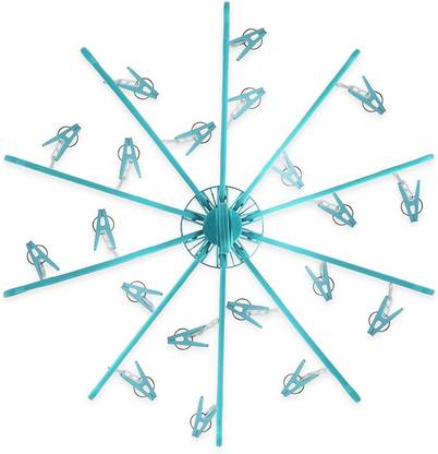 rojeno Heavy Quality Cloth Hanger Set of 24 Plastic Cloth Clips (Multicolor) Plastic Cloth Clips