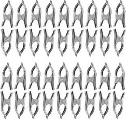 Anne-kee Stainless Steel Cloth Clips Hanging Pins Cloth Drying Non-Slip Clips Clothes Lin Stainless Steel Cloth Clips