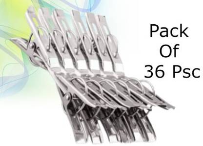 NS INVENTIVENESS 36pc-Cloth clips-02 Stainless Steel Cloth Clips