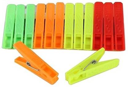 Giftoshopee Mix Color Plastic Cloth Hanging Clips Clothes Pegs for Drying,Clothes Hanger Plastic Cloth Clips