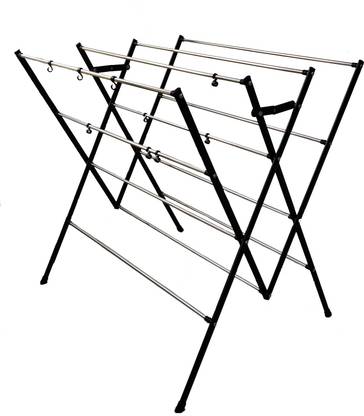 DRY LINE Steel Floor Cloth Dryer Stand FOLDING WITH STAINLESS RODS-RUST PROOF