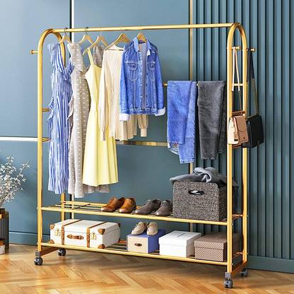 HomeCloud Steel Floor Cloth Dryer Stand Clothing Rack Heavy-Duty|Bedroom & Living Room|Clothes|Garment|Coat Rack