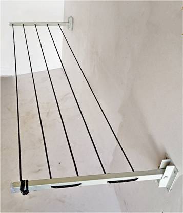 Roborich Steel Wall Cloth Dryer Stand 5T-WHITE-WALL-MOUNT-B005