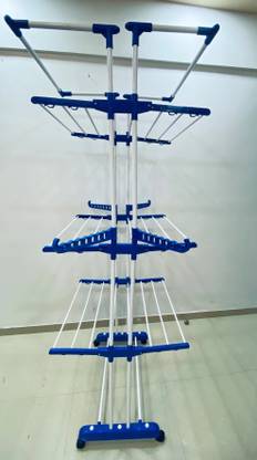 Sukot Steel, Plastic Floor Cloth Dryer Stand S-CDS-JB2MS-3T