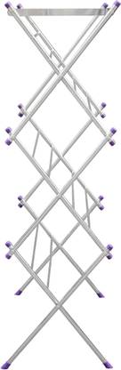 Unizone Steel Floor Cloth Dryer Stand Unique Large Folding Clothes Drying Stand