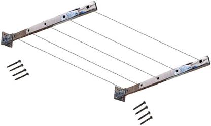 Q1 Beads Steel Wall Cloth Dryer Stand 5 Holes Foldable Clothes Drying Stand Wall Mounted Hanger