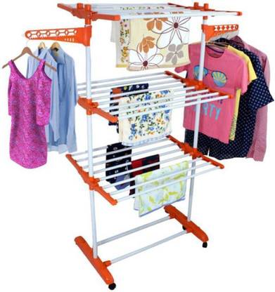 Best 4U Steel Floor Cloth Dryer Stand MS 3 TIER 001