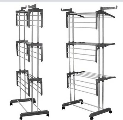 HomeMate Steel, Plastic Floor Cloth Dryer Stand B2SS-3T-PN001002