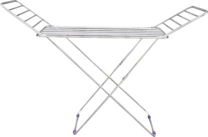 Unizone Steel Floor Cloth Dryer Stand Small Square Pipes Palang Rack