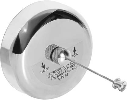 ANATOMIX Wall Mounted, Indoor/Outdoor Stainless Steel Retractable Clothesline