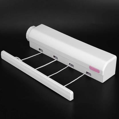 Lycus Clothesline Wall Mounted Clothes Line Drying Rope Hanger for Laundry Drying Plastic Retractable Clothesline
