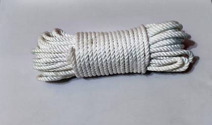 orange Industries 2 Pack, 50 ft Each (4 mm cord 15 meters 2 Bundle) Polyester Rope Twine Cord Polyester Retractable Clothesline