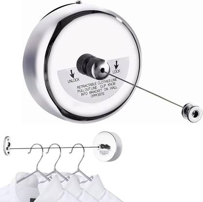 DONDA Retractable Clothes Line Rope for Cloth Drying Cloth Drying Rope Stainless Steel Retractable Clothesline
