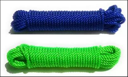 ABlue Clipper Portable Multi Functional Drying Rope for Home Camping Travelling Nylon Clothesline