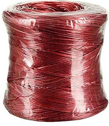 the great polymers Plastic Rassi Sutli Dori Thread Cord Twine String Role Bundle Plastic Retractable Clothesline
