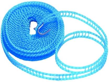 VP Creation WINDPROOF RETRACTABLE CLOTHLINE INDOOR | OUTDOOR USE ANTI-SLIP, HANGER SLOTS Nylon Clothesline