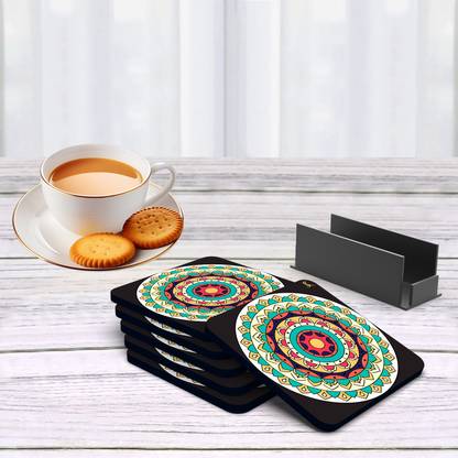 Sheen Kraft Square Wood Coaster Set