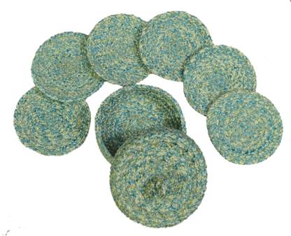 LADLI JEE Round Reversible Polyester Coaster Set