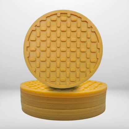 AROSIL Round Reversible Rubber Coaster Set