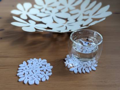 Interioo Round Reversible ABS Coaster Set