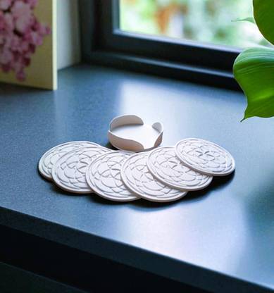 HRs Craft Round Polyester Coaster Set