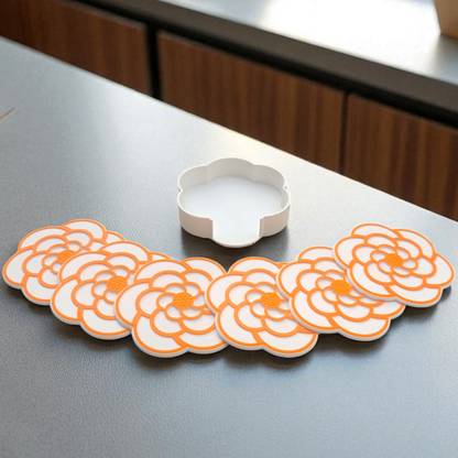 HRs Craft Round Polyester Coaster Set