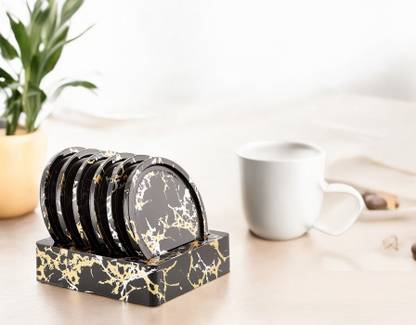 Nabhya Round Reversible Polypropylene Coaster Set