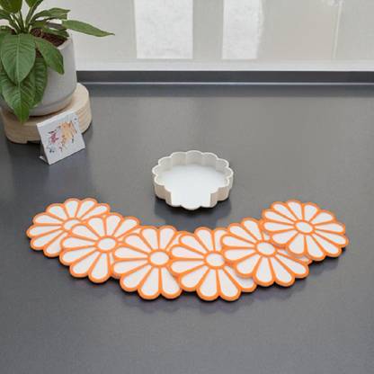 HRs Craft Round Polyester Coaster Set