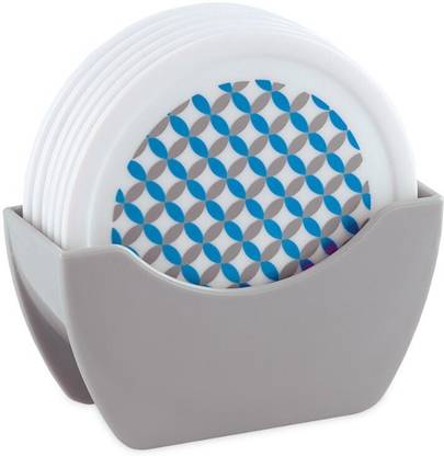 AAKAR Round PVC Coaster Set