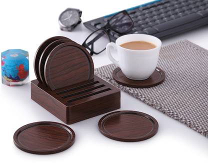 Nabhya Round Reversible Polypropylene Coaster Set