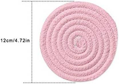 NCS Round Reversible Jute Coaster Set