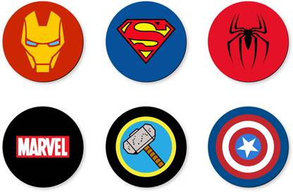 Sketchfab Round Wood Coaster Set