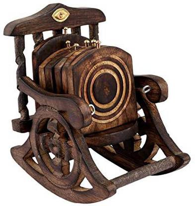 webbee craft Square Wood Coaster Set
