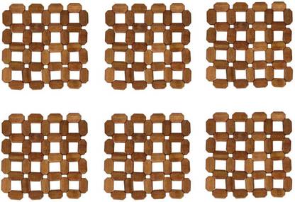 SKYFUN Square Wood Coaster