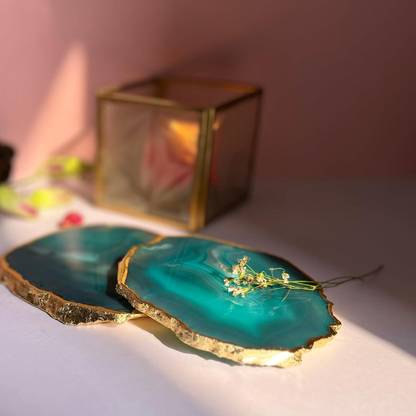 Agatesvibe Round Gemstone, Stone Coaster