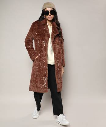 CAMPUS SUTRA Polyester Self Design Coat