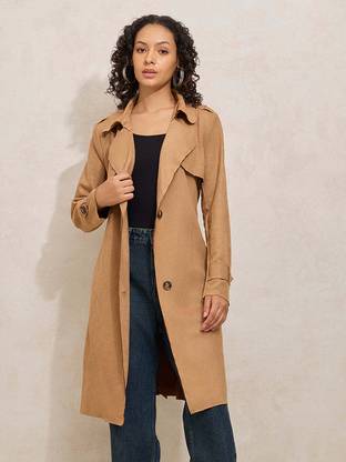 SHOWOFFFF Suede Solid Coat