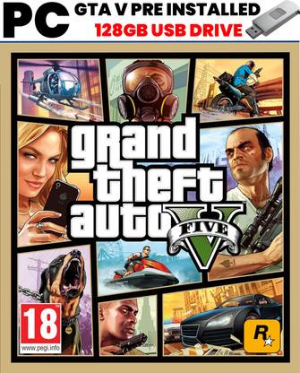 GTA V 2025 PC (GTA V INSTALLED IN USB DRIVE 128GB) Remastered Edition