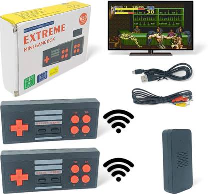 Extreme Mini Game Box NES 620 AV-Out TV Video Game Multi Players Wireless_06 Xbox 360 Edition with Game and Upgrades Pack