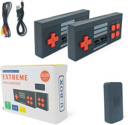 Extreme Mini Game Box NES 620 AV-Out TV Video Game Multi Players Wireless_18 Xbox 360 Edition with Game and Upgrades Pack