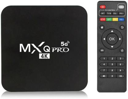 DARK MXQ PRO 4K 5G ANDROID TV BOX WITH 2GB RAM/16GB ROM WIFI MEDIA STREAMING DEVICE - Chrome OS, ALLWINNER, NA, 2 GB RAM, 16 GB BOTH INTERNAL AND EXTERNAL Mini PC